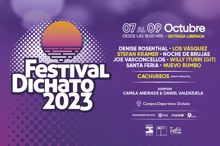 En vivo | Festival Dichato 2023 anuncia parrilla de artistas para toda la familia